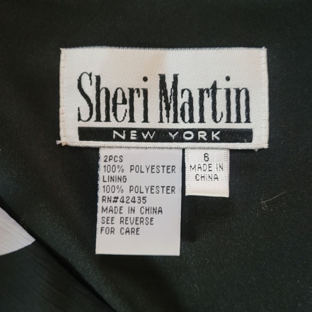 Sheri Martin New York Polka Dot 2 Piece Peplum Top & Tiered Midi Skirt Set 6 - Picture 7 of 7